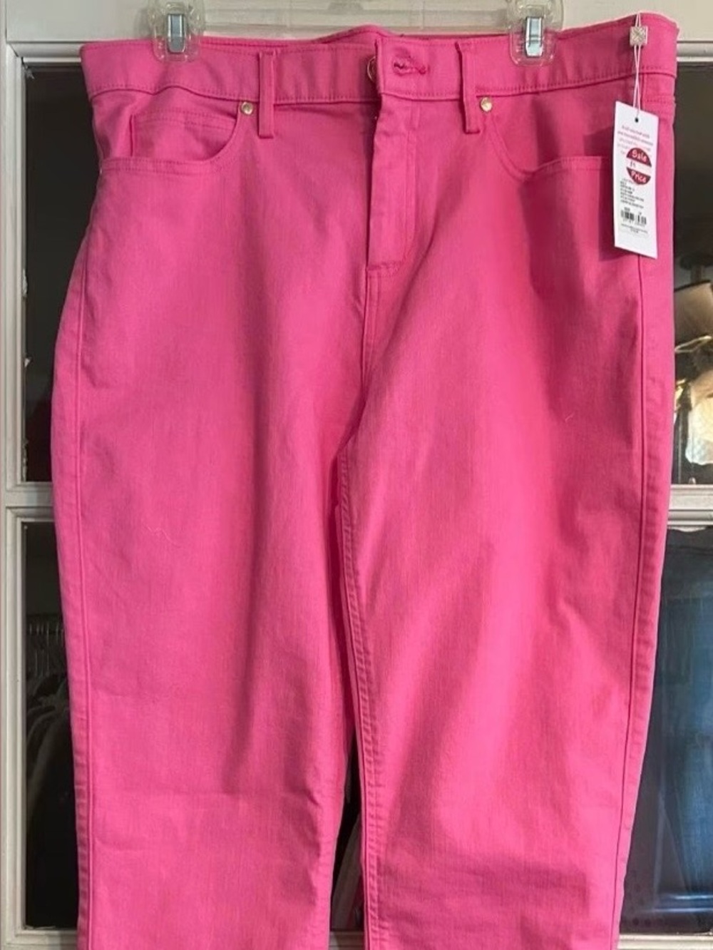 Lilly Pulitzer Hot Pink High-Rise Jeans